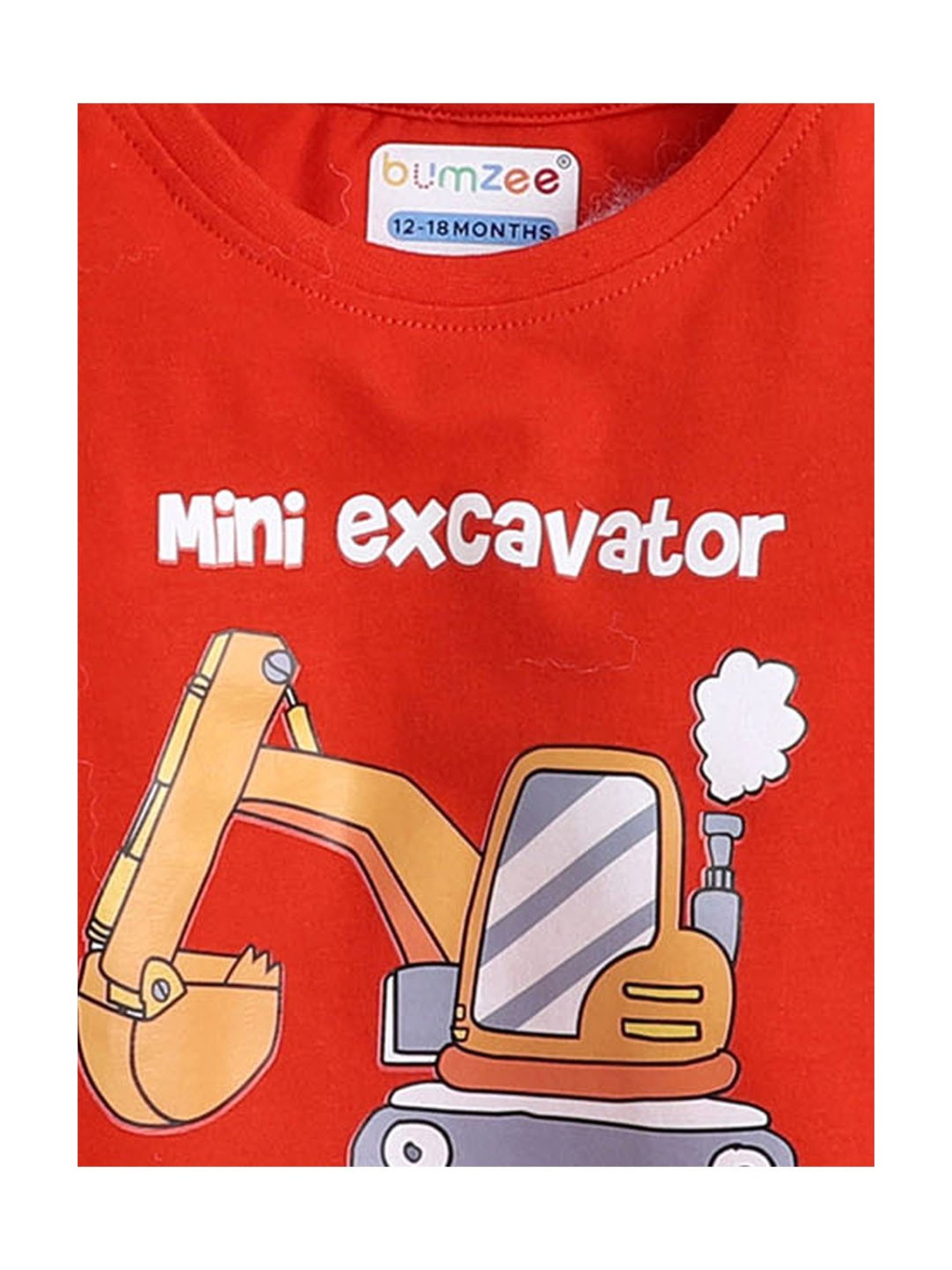 Bumzee Kids Mint Green & Red Printed Full Sleeves T-Shirts (Pack Of 2)