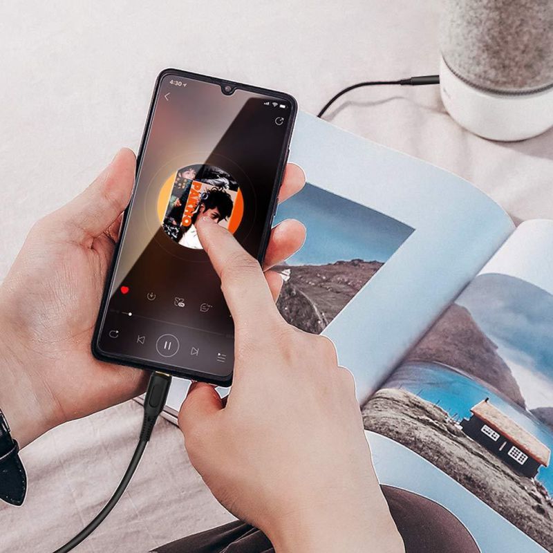 USB C to 3.5mm Aux Cable, Mxcudu USB C Male to 3.5mm Male Headphone Car Stereo Speaker Aux Audio Cable Compatible with Samsung Galaxy Note 10/10+, Google Pixel 4/4XL/3/3XL, OnePlus and More(Black)