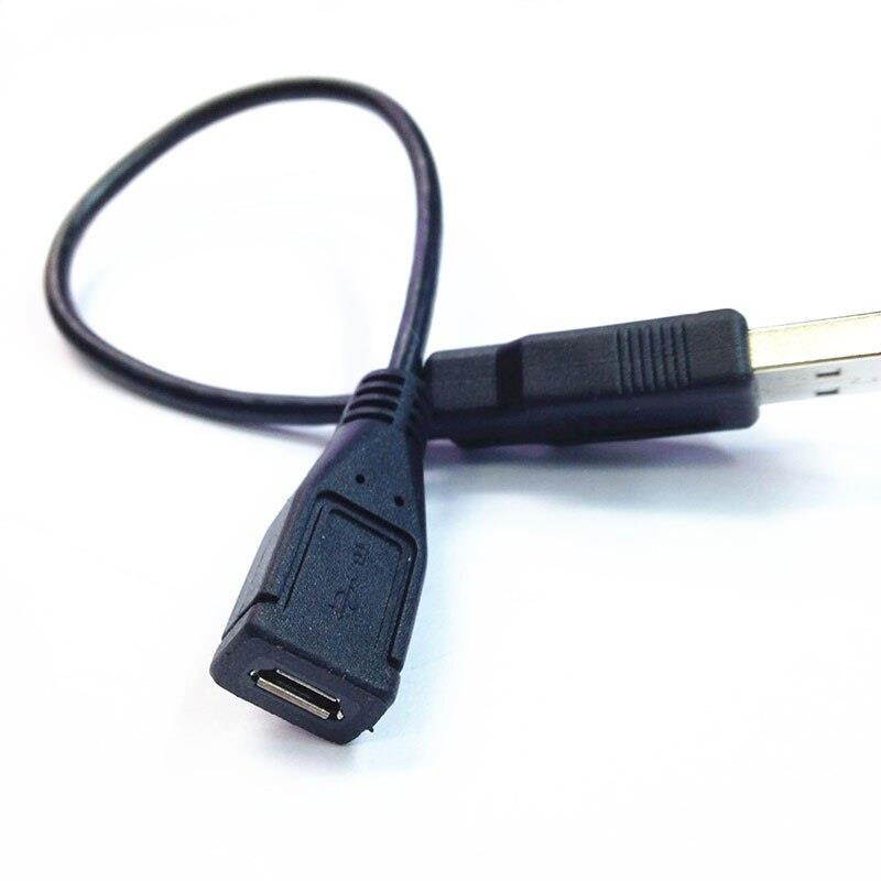 USB 2.0 A male to Micro USB B female adapter cable MF