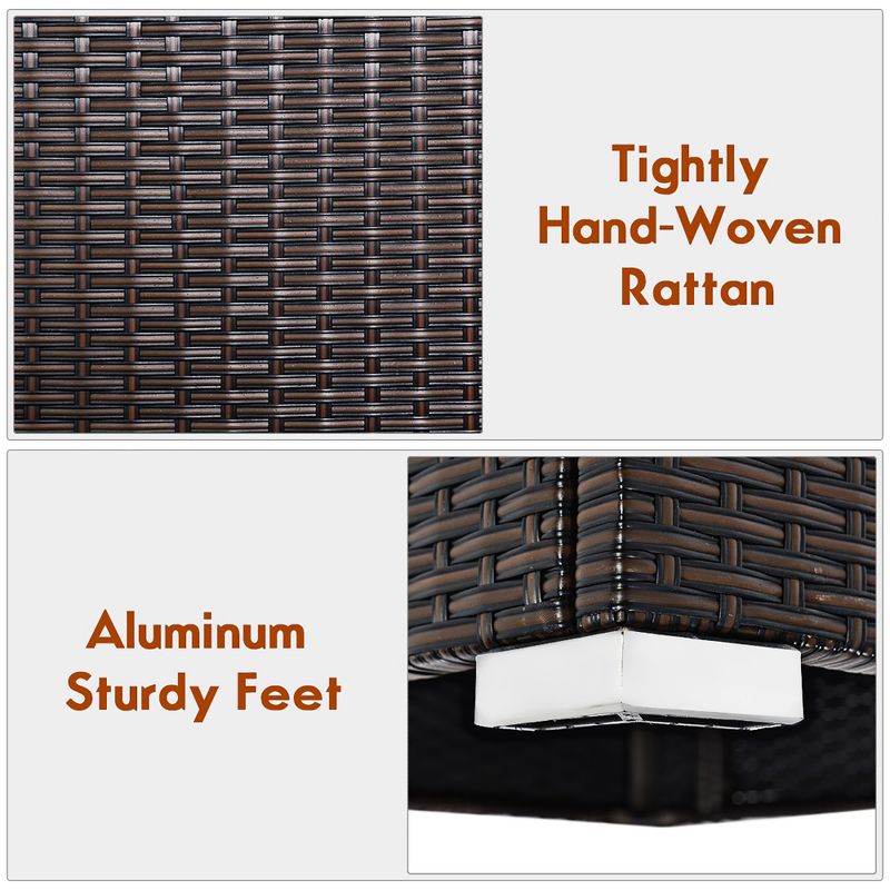 La Sola 3pc Metal Bistro Set - Black/Bronze - Christopher Knight Home