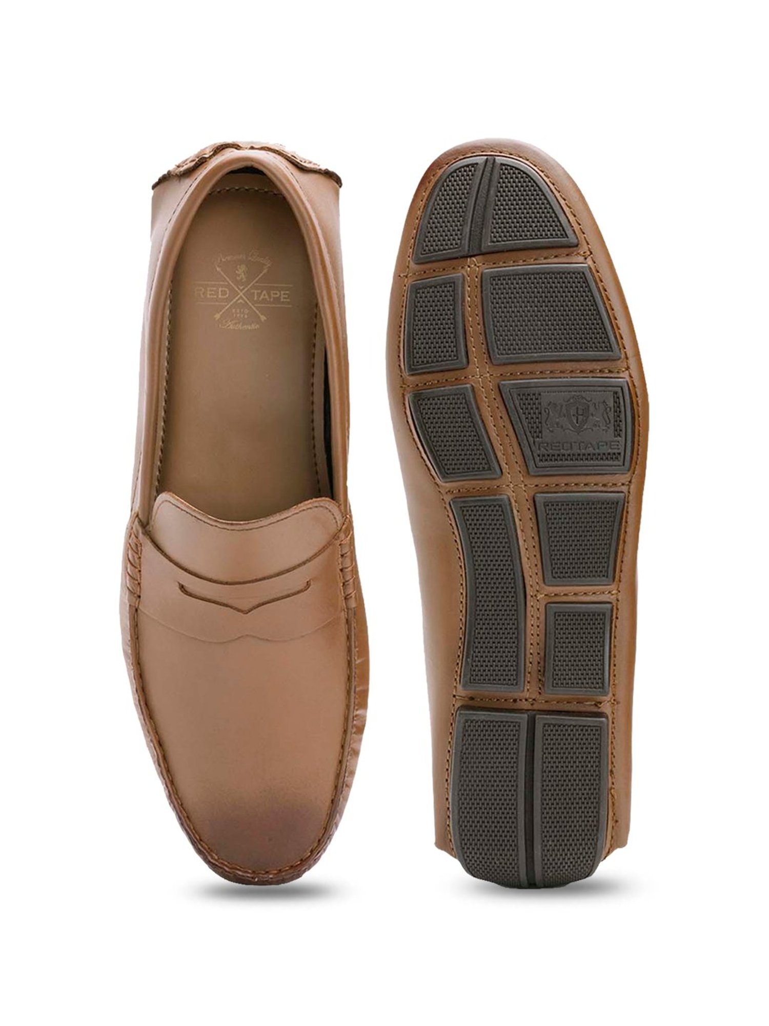 Red Tape Men's Tan Casual Loafers