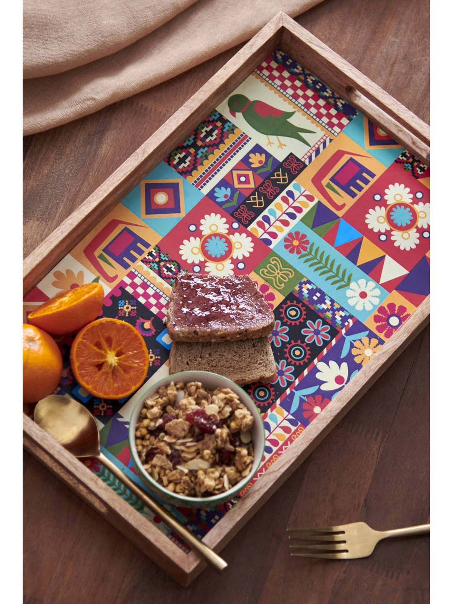 Gibson Home 18" x 24" Ceramic Gracious Rectangular Serving Platter