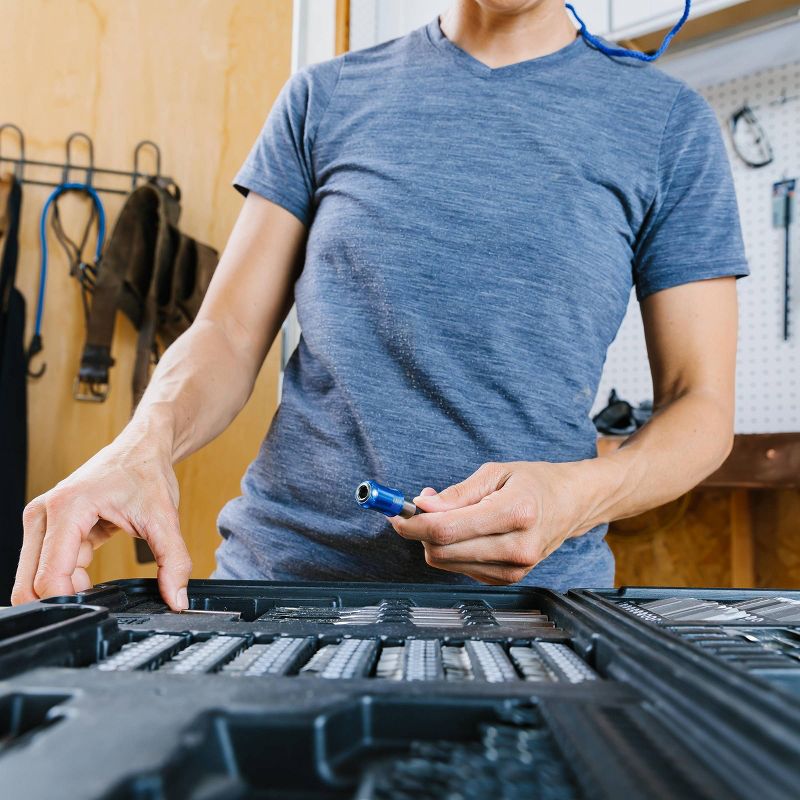 100-Count Metal Sawtooth Picture Frame Hangers with No Nail + Storage Box, 1"