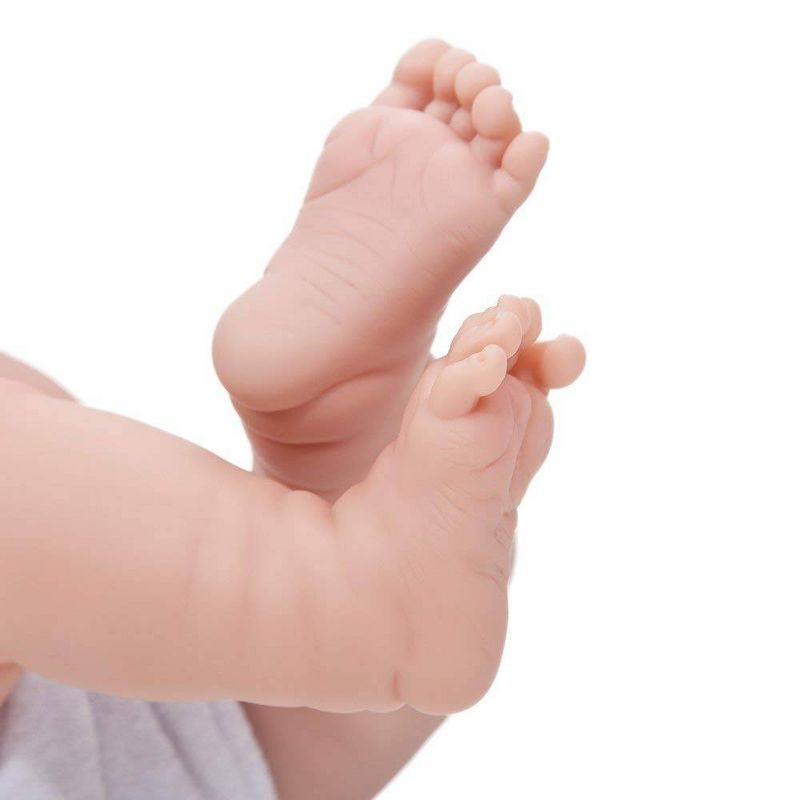 JC Toys La Newborn 14" Girl Baby Doll 9pc Set - Pink Romper