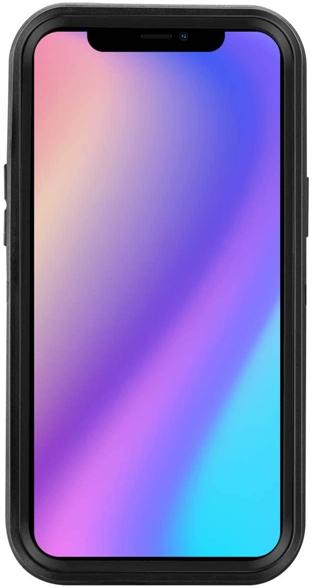 iPhone 12 Pro Max  Full Body Rugged Heavy Duty Shock/Drop/Dust Proof 4-Layer Protection Cover with Belt Clip