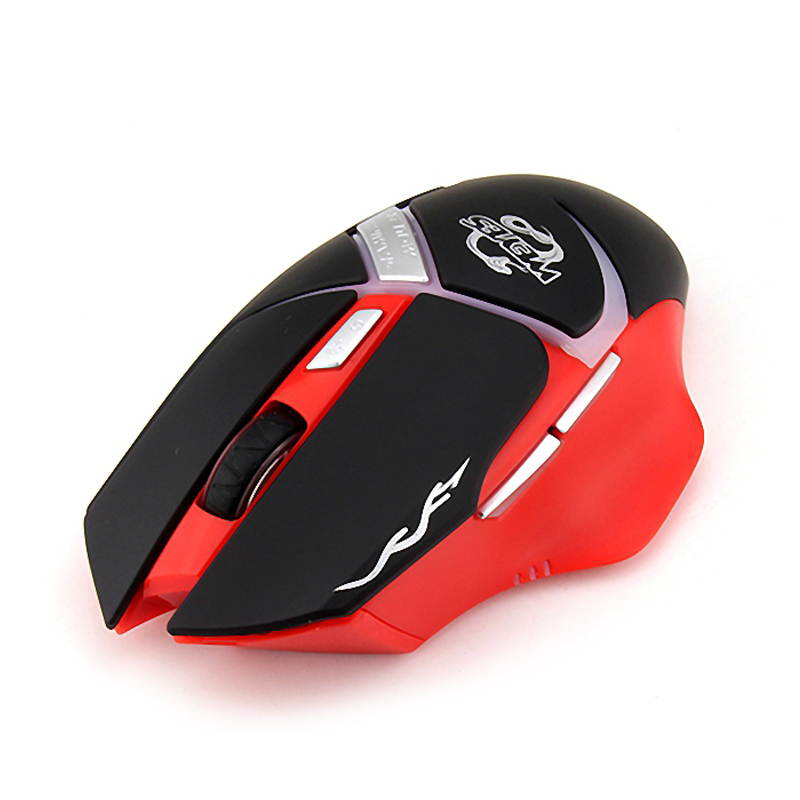 Wireless Mouse 8D Pro Gaming Mice Big Hands Computer Optical Mouse with LED Light