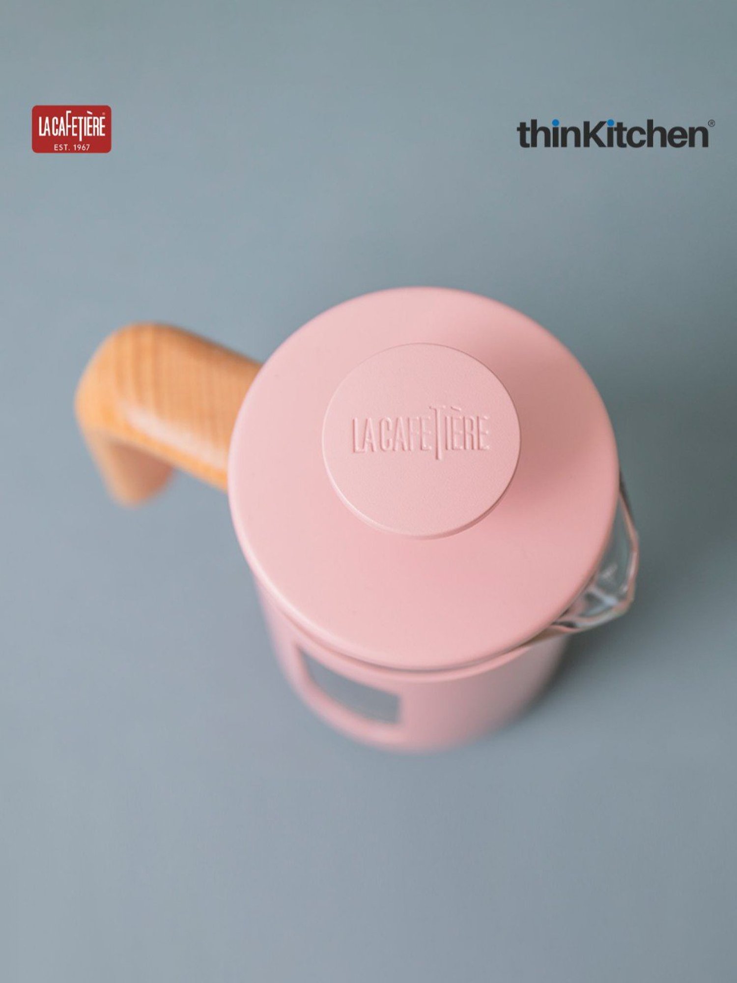 La Cafetiere Pink Stainless Steel Coffee Maker (350ml)