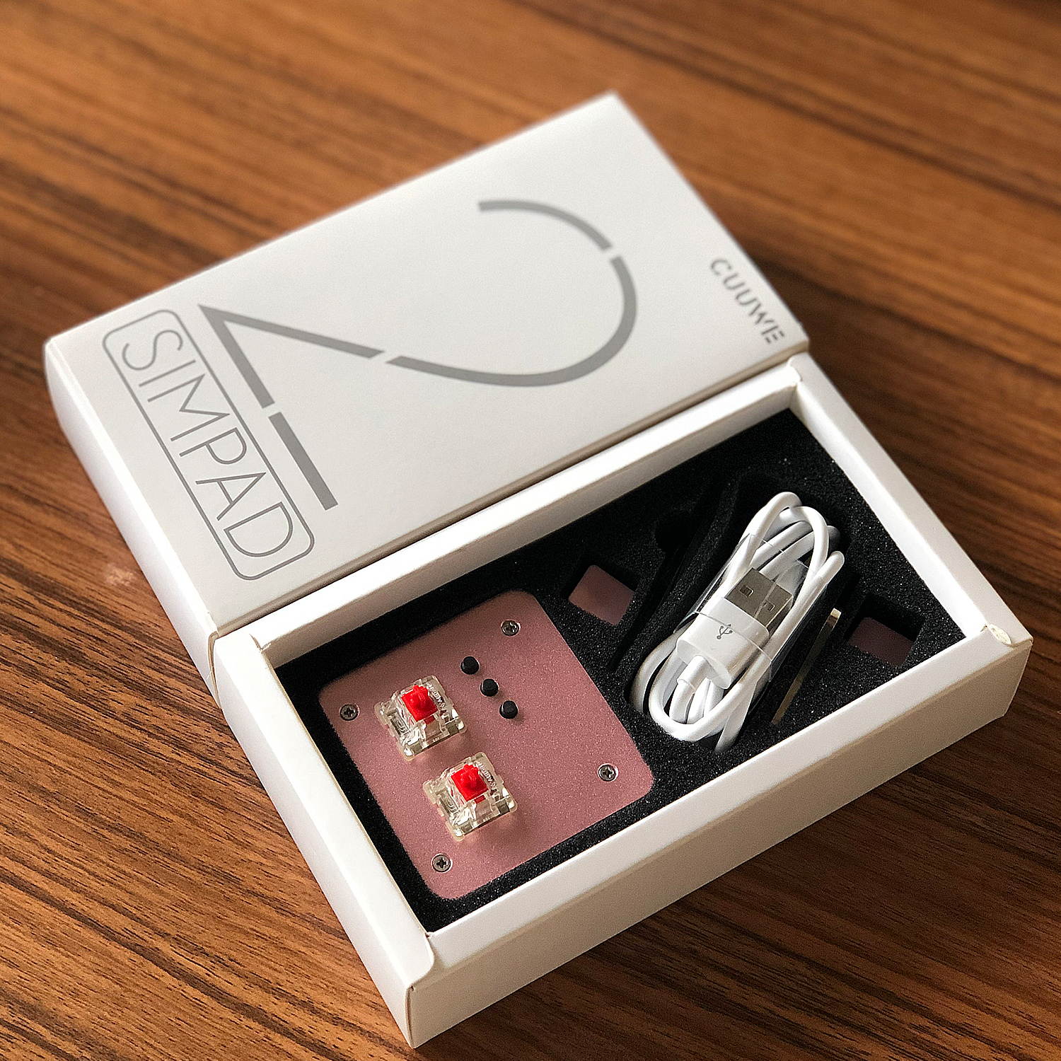 CUUWE SimPad Mini Keyboard Touch Wheel Axle Tester Gaming Keypad Osu support Cheery Mx Red Switch Gaming Mechanical Keyboard game player