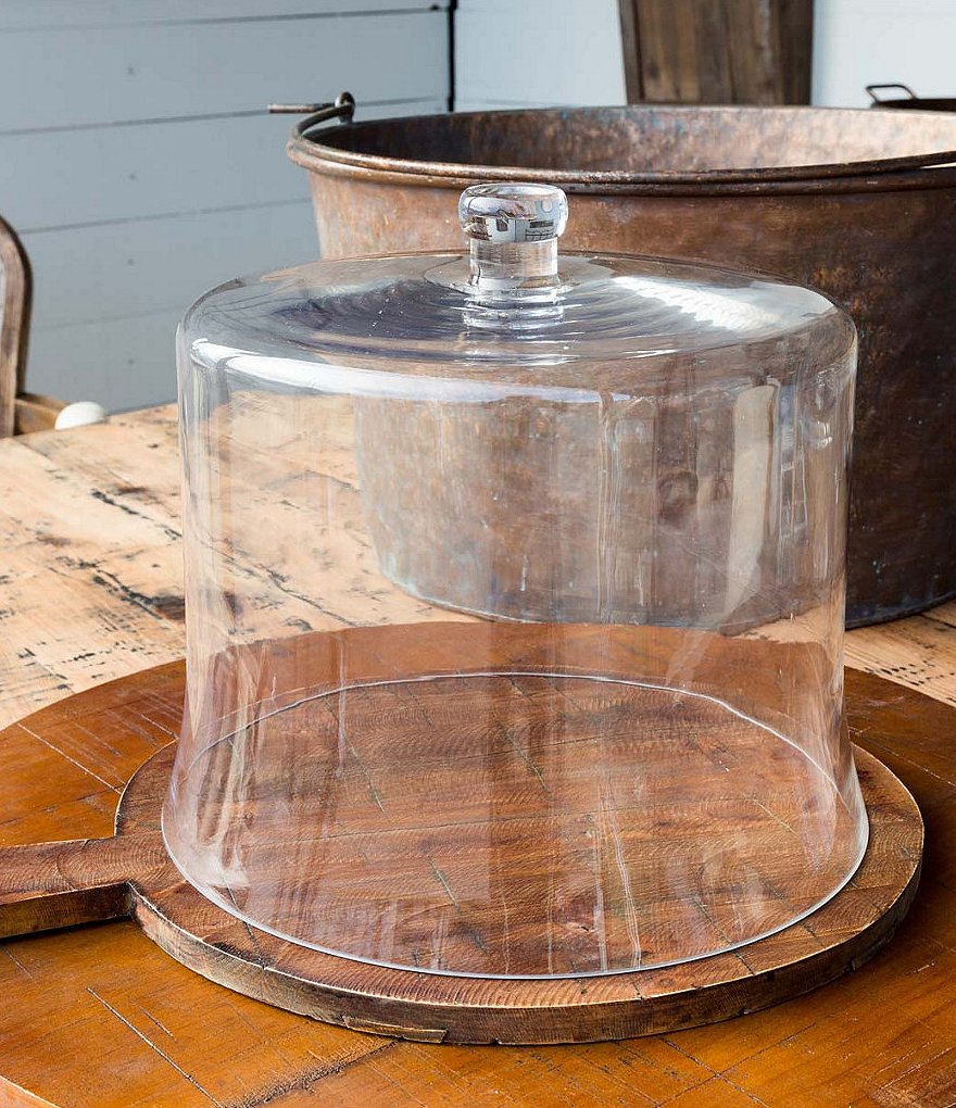 Park Hill Vintage Farmhouse Collection Estate Glass Cloche