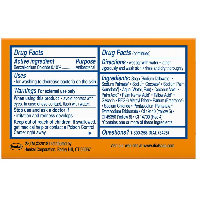 Dial Antibacterial Gold Bar Soap - Trial Size - 2.25oz