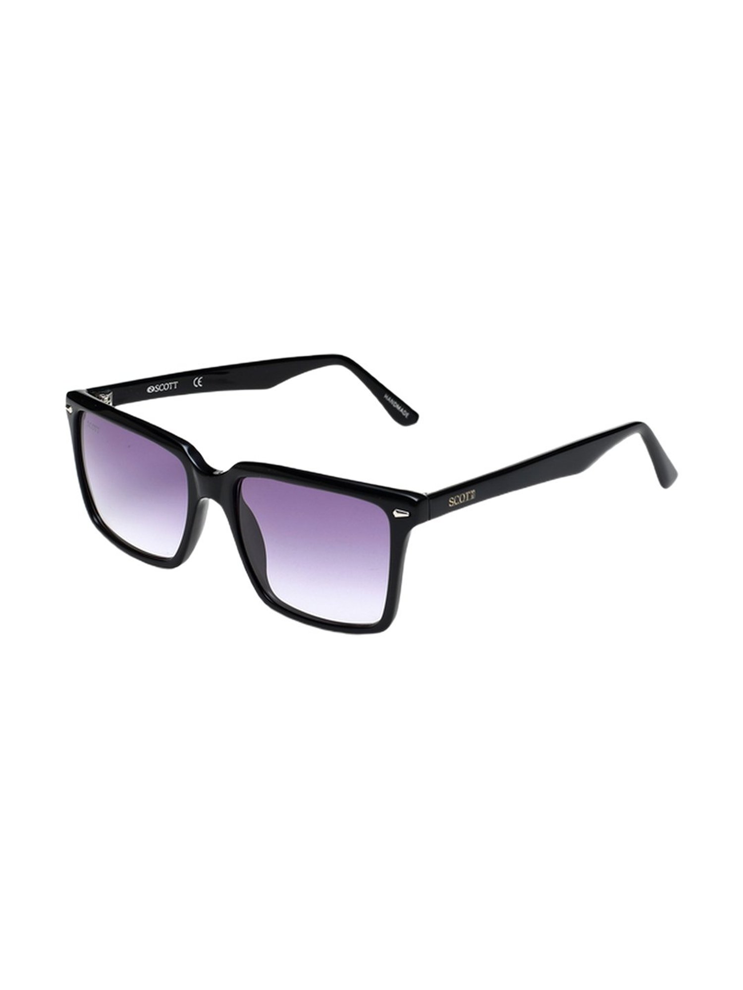 Scott Light Violet Rectangular Unisex Sunglasses