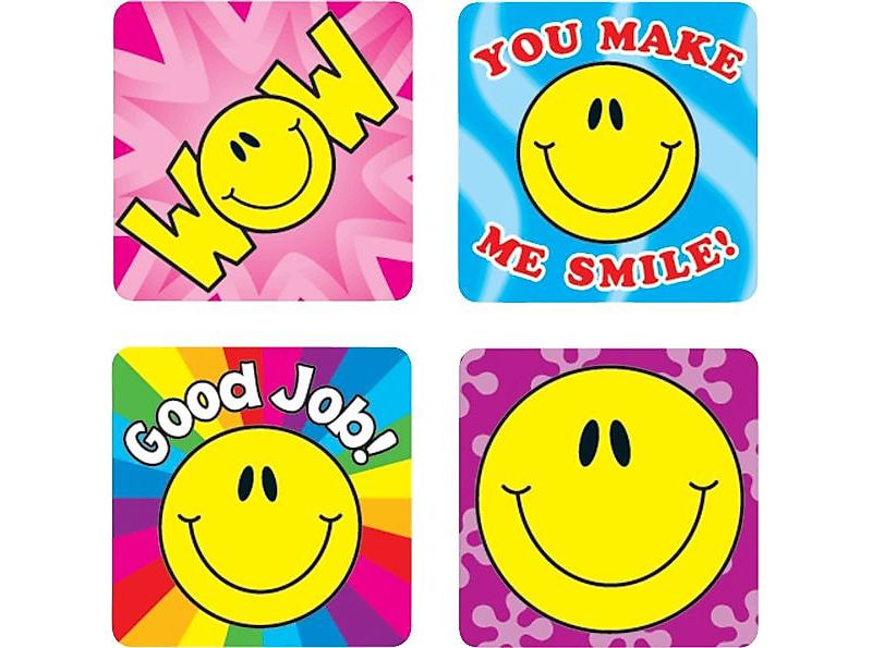 CARSON-DELLOSA Smile Fun Motivational Stickers 632