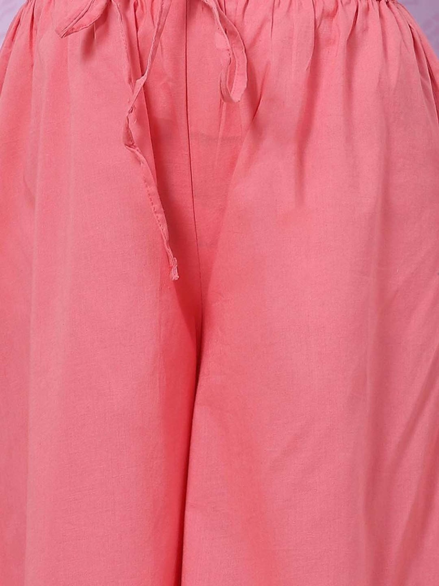 Biba Kids Blue & Pink Cotton Printed Kurta Set