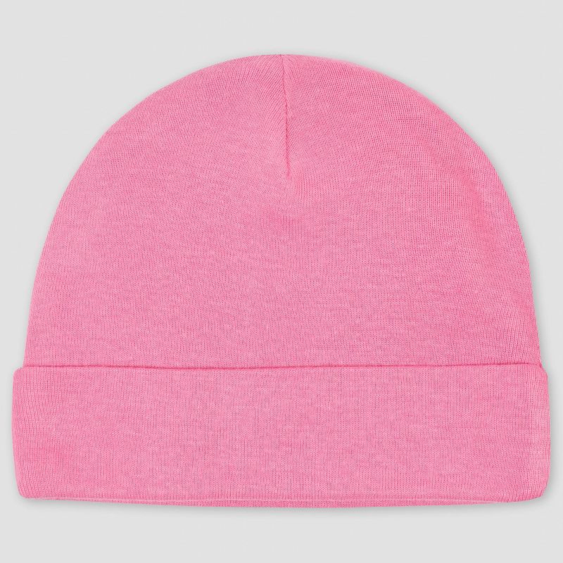 Gerber Baby Girls' 5pk Fox Caps - Pink