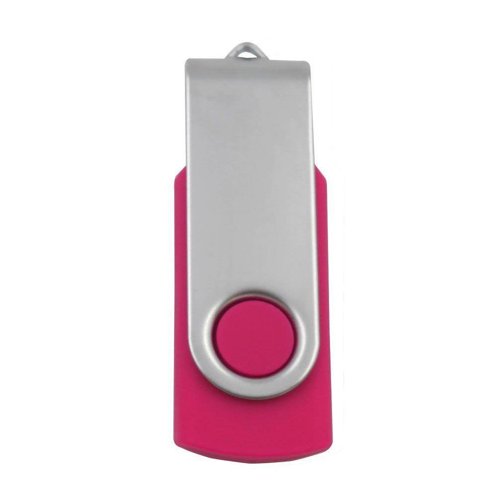 Swivel USB Flash Drives (8GB, Red Rose)