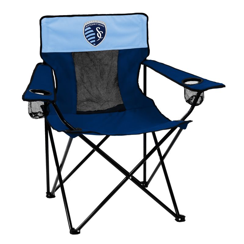 Logo Brands Elite Quad Chair Sporting Kansas City