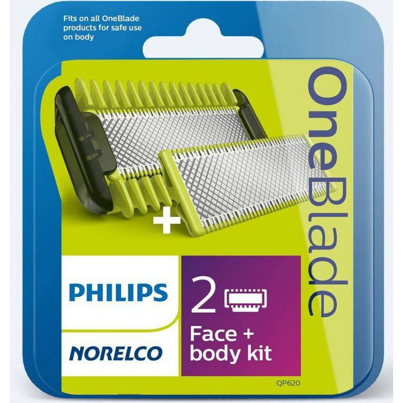 Philips Norelco OneBlade Replacement Face & Body Kit - QP620/80