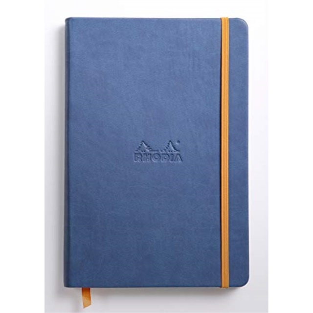 Rhodia Rhodiarama A5 Webnotebook, 5.5 in x 8.25, Lined - Sapphire (118748)