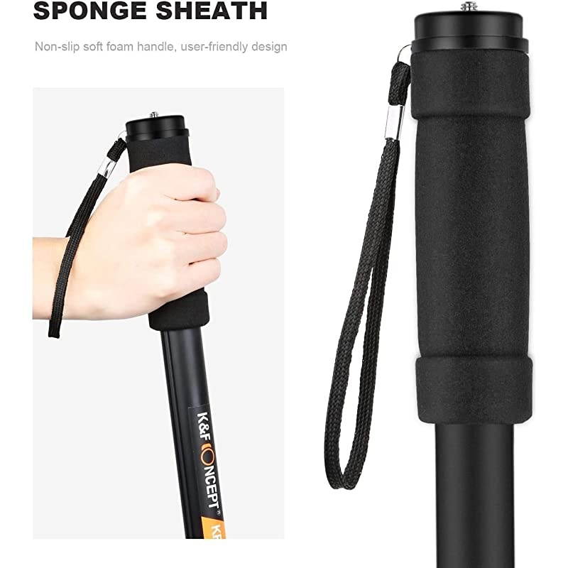 MonopodKampF Concept 4Section 67quot171CM Compact Portable Travel DSLR Monopod Unipod Stand Walking Trekking Stick Aluminum Alloy Lightweight SLR s Canon Nikon Sony Camcorder Video
