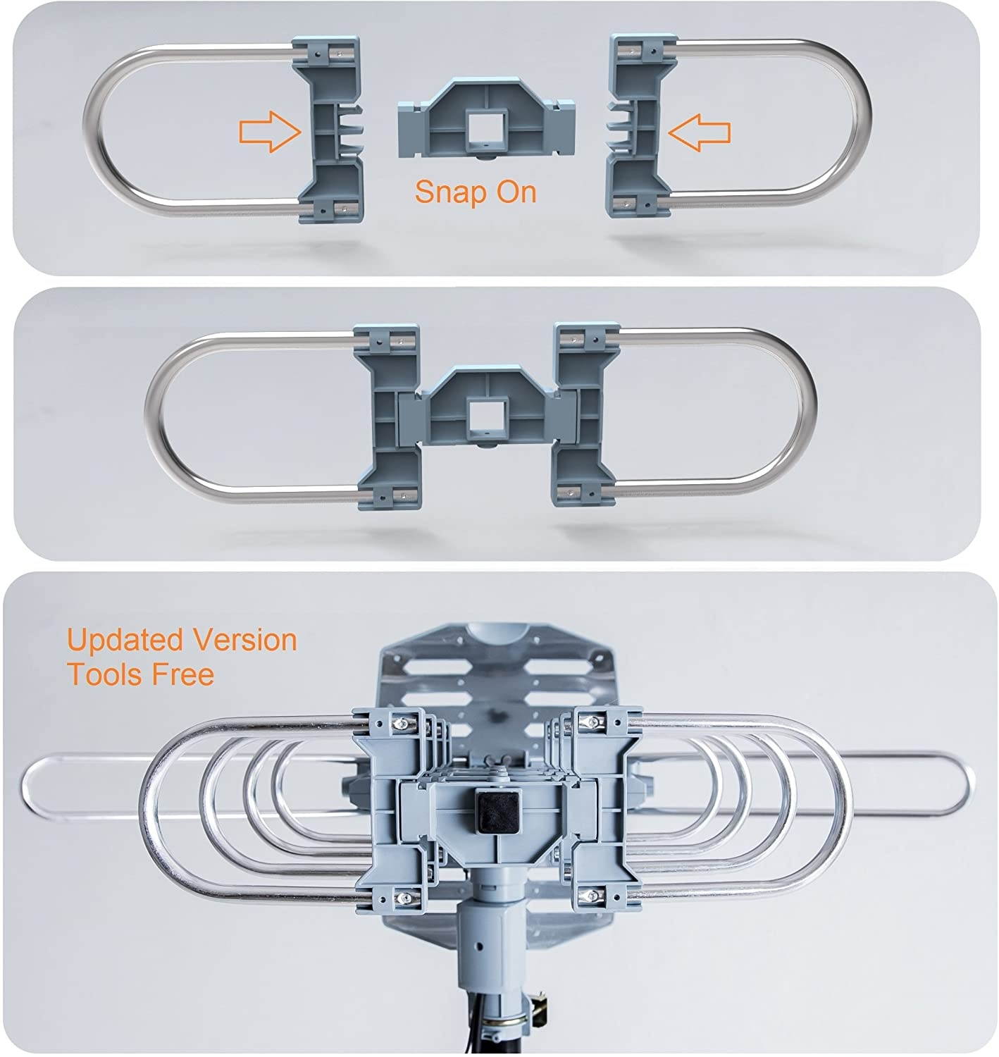 Outdoor Antenna Mounting Pole Adjustable Attic 19Inch Reversible JPole HW520P