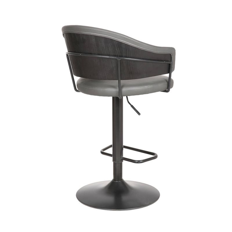 Brody Adjustable Swivel Barstool Gray - Armen Living