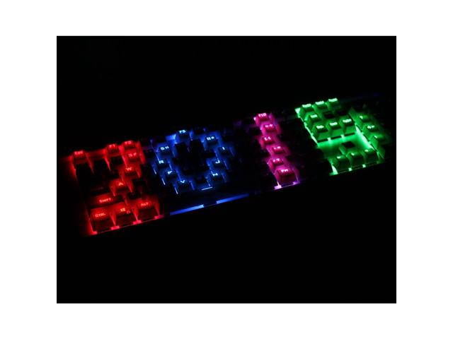 Eagle Aluminum Mechanical Gaming Keyboard RGB Backlit LED with Detachable Wrist Rest, Blue Switch