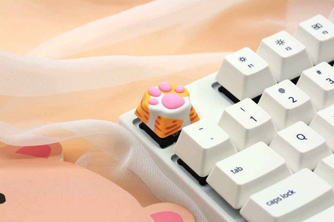 Varmilo Kitty Paw - Mechanical Keyboard Novelty Keycap (Orange)
