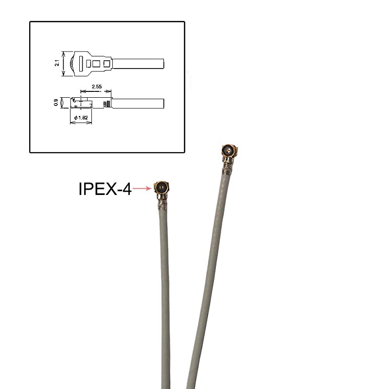 Pair of 53cm2086in Mhf4 IPEX4 245g WiFi NGFF M2 ntennas use for C 7260 7265 8260 Ngff Card