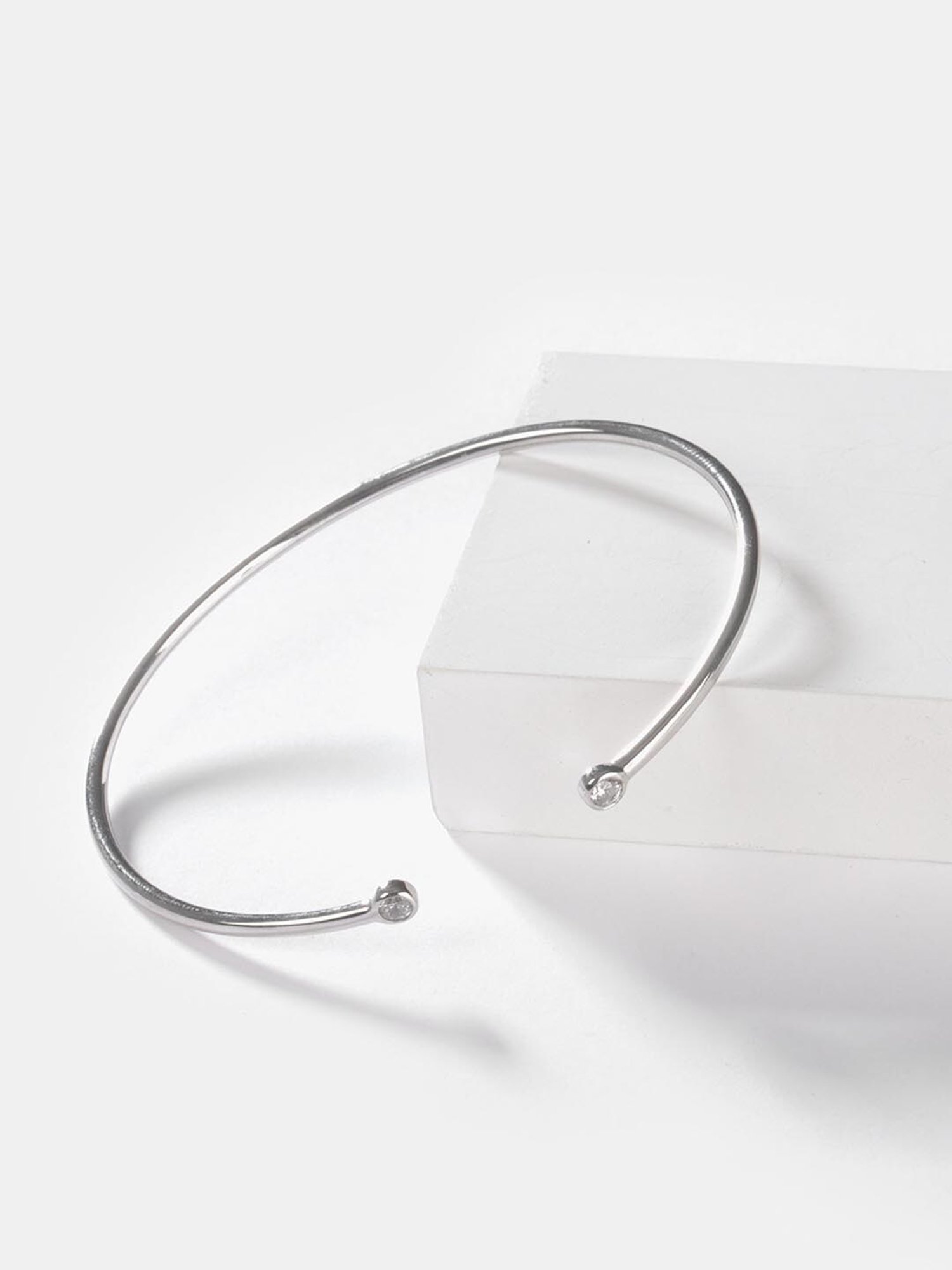 Shaya 92.5 Sterling Silver See You Again 3mm CZ Bracelet for Women