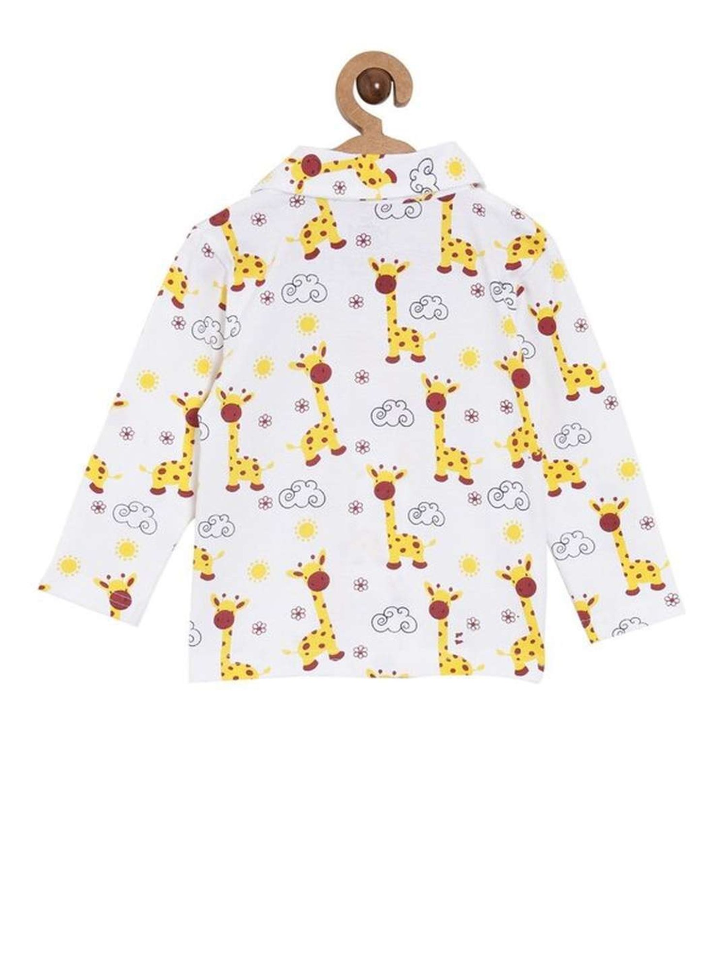 The Mom Store Boys Multicolor Cotton Printed Full Sleeves Shirt Set