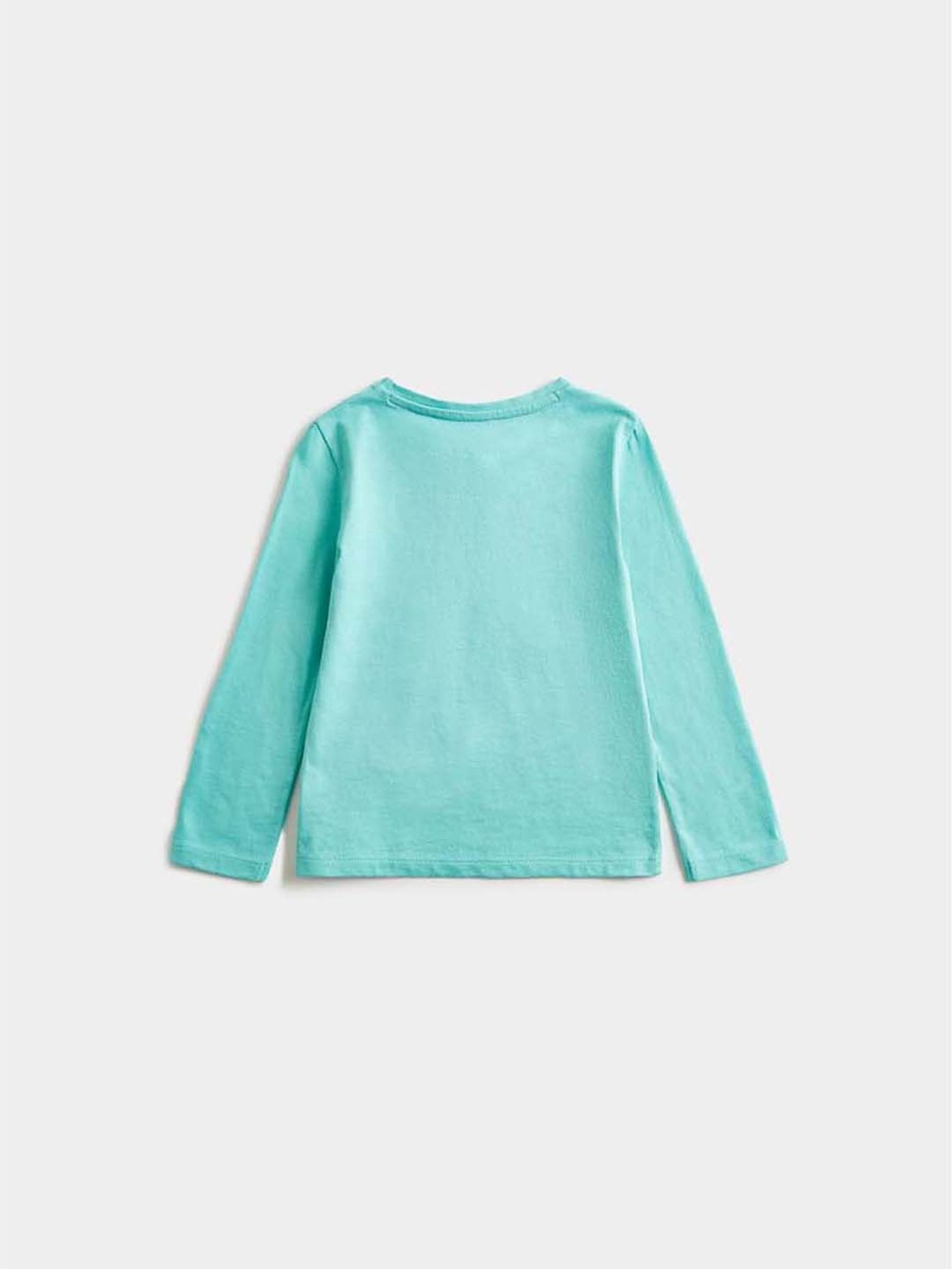 Mothercare Kids Blue Cotton Applique Full Sleeves Top