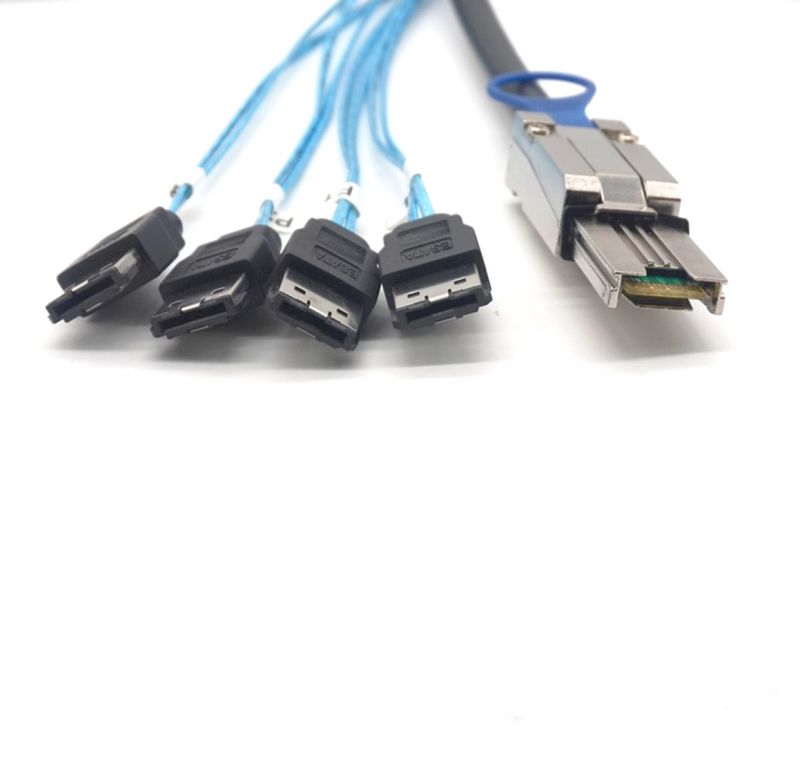 Weastlinks SFF-8088 to 4x ESATA 7Pin Cable Mini SAS 26P TO 4 E SATA cable 1m(3.3 ft)