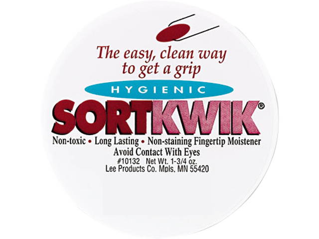 LEE 10132 Sortkwik Fingertip Moisteners, 1 3/4 oz, Pink, 2/Pack
