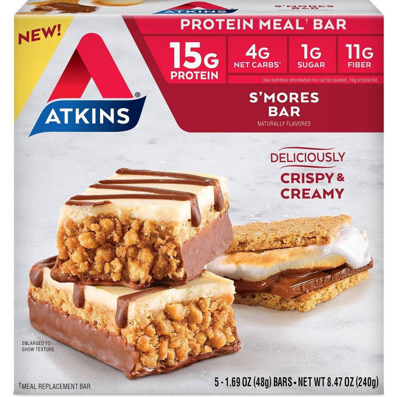 Atkins Protein Meal Bar - S'mores - 5pk
