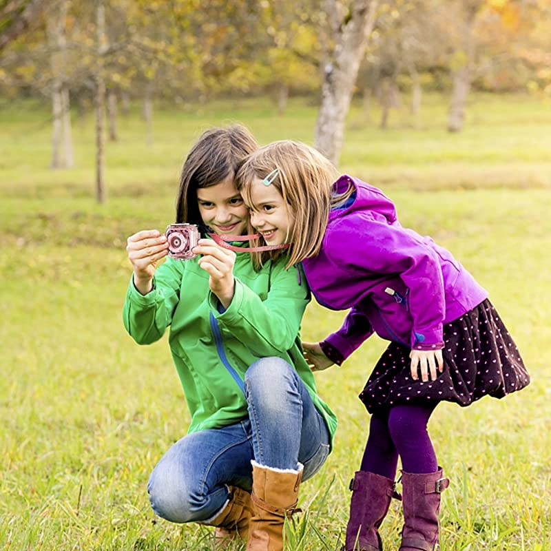 Kids Waterproof Camera with Video Recorder Includes 8GB Memory Card Pink