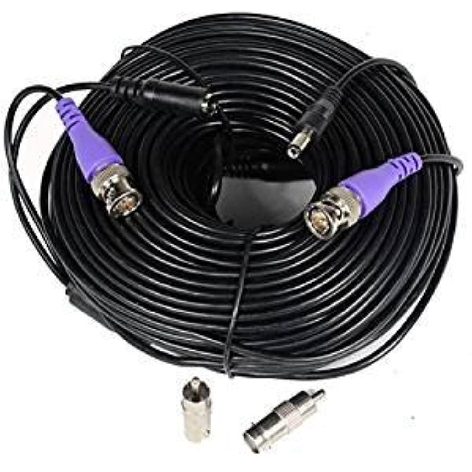 VideoSecu 150 Feet Video Power Security Camera Cable for CCTV Surveillance DVR System Installation CBV150 C13