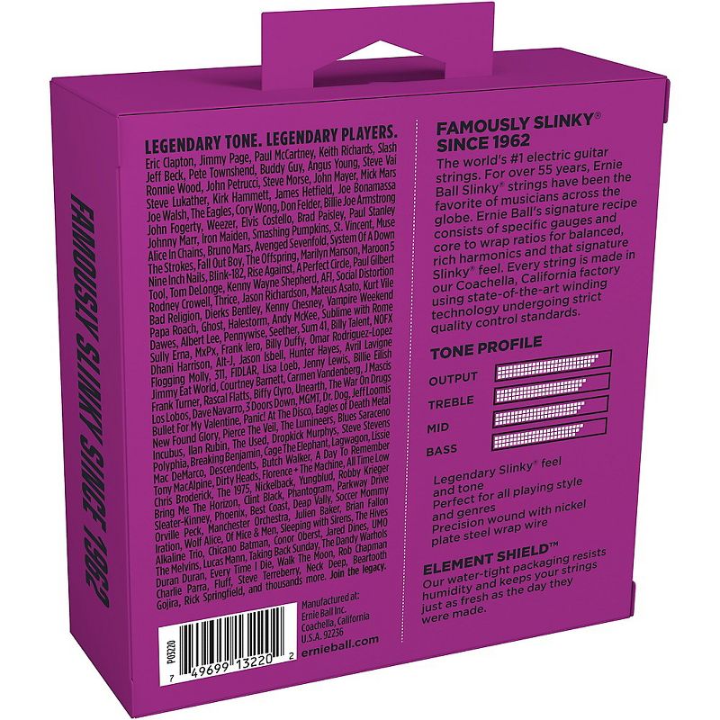 Ernie Ball 3220 Nickel Power Slinky Electric Guitar Strings 3-Pack