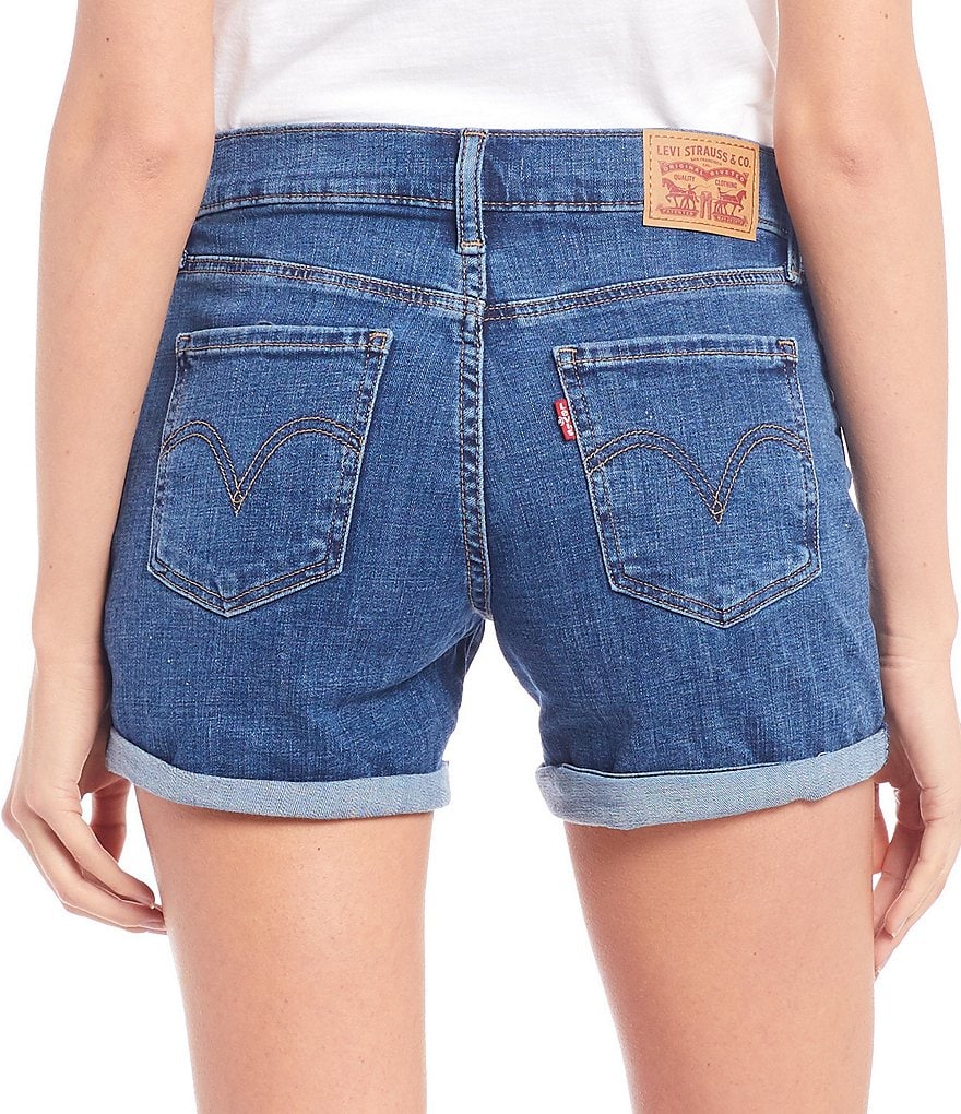 Celebrity Pink High Rise Destructed Frayed Hem Denim Shorts