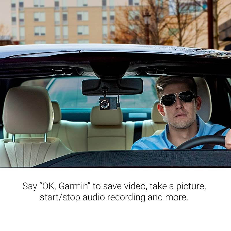 Dash Cam 55, 1440p 2.0" LCD Screen, Extremely Small GPS-enabled Dash Camera with Voice Control, Loop Recording, G-Sensor and Driver Alerts, Includes Memory Card