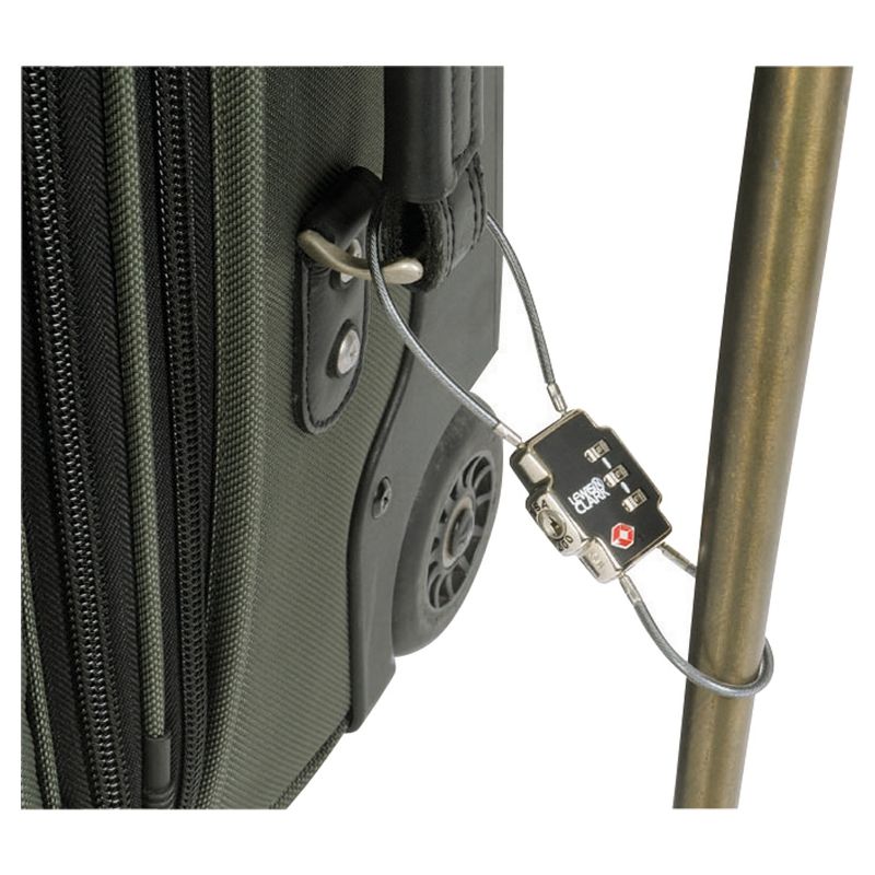 Lewis N. Clark Travel Sentry Lockdown Triple Security Cable Luggage Lock for Travel