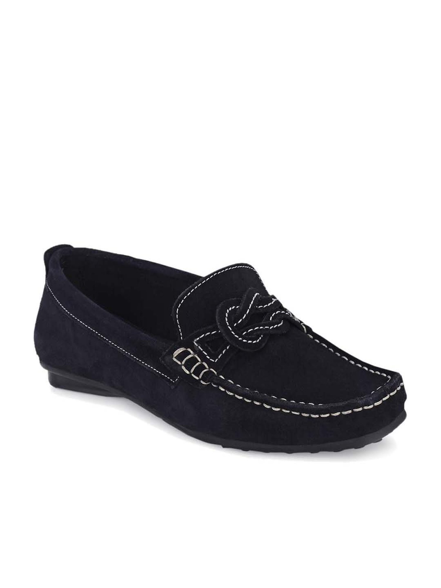 Carlo Romano Women's Black Casual Loafers