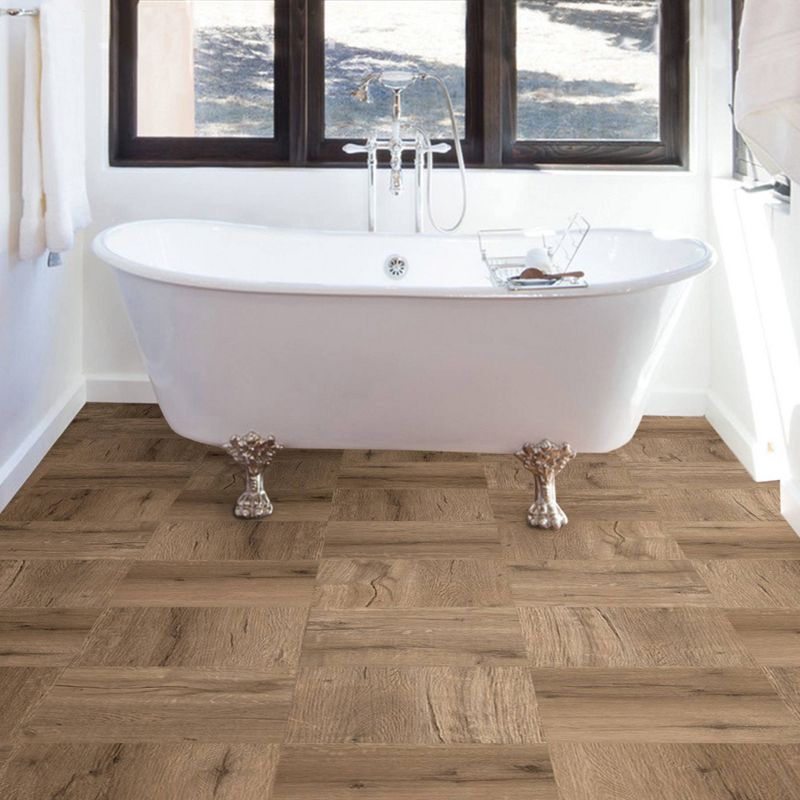 FloorPops Set of 20 Pickling Peel and Stick Floor Tiles