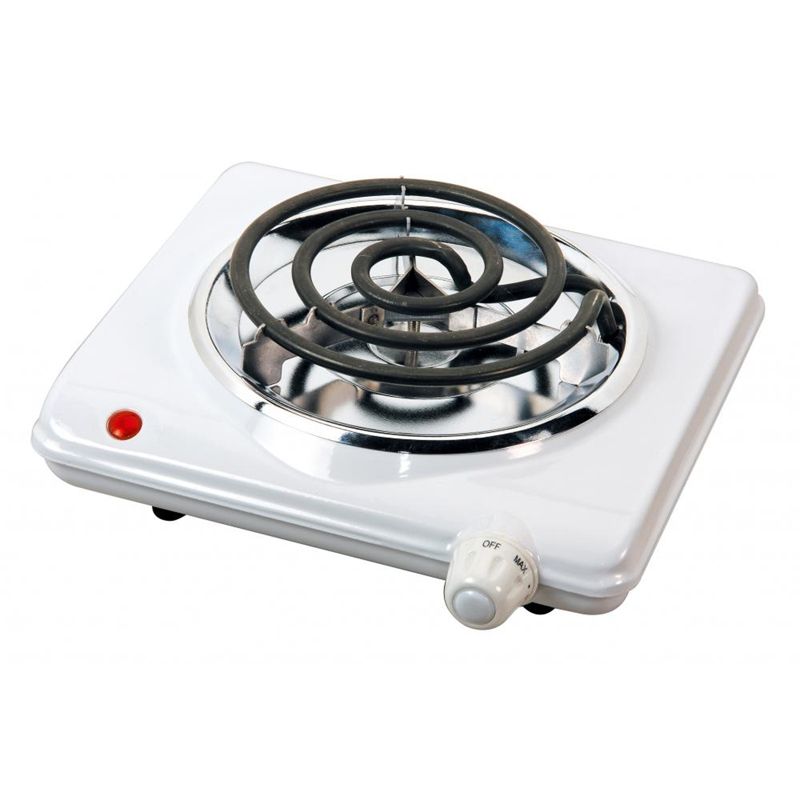Brentwood Electric 1000W Single Burner in White