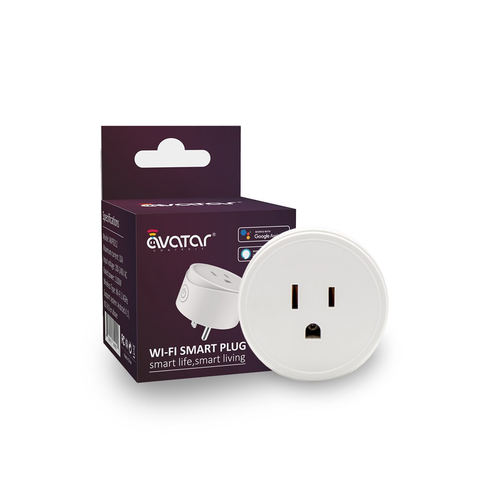 Avatar Controls Smart Mini Wifi Plug WiFi Outlet Socket Remote Control Timer/On/Off Switch, Work with Alexa / Google Home