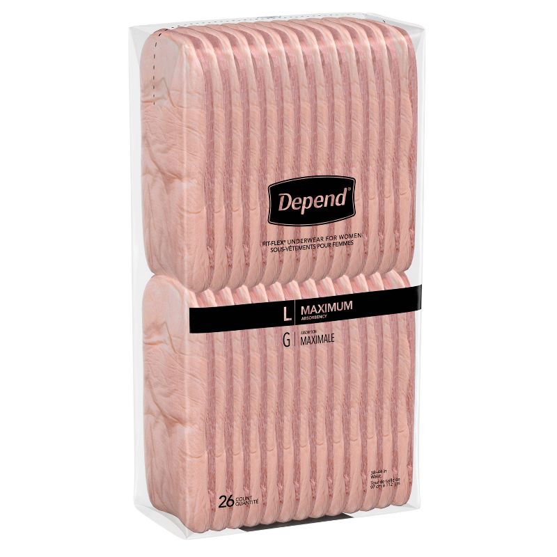 Depend Women's Underwear Max Absorbency - Large - 78ct