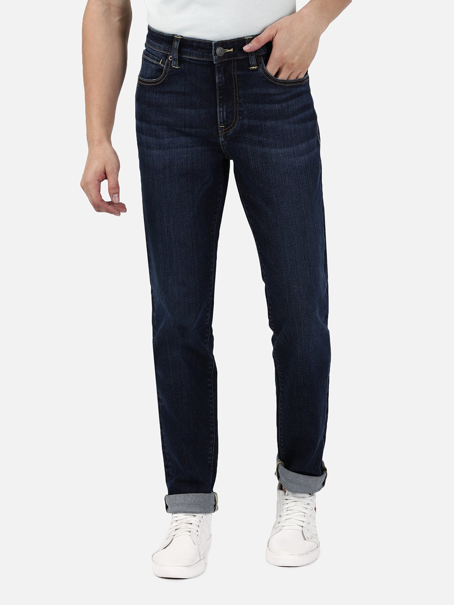 Passion Blue Slim Fit Lightly Washed Jeans