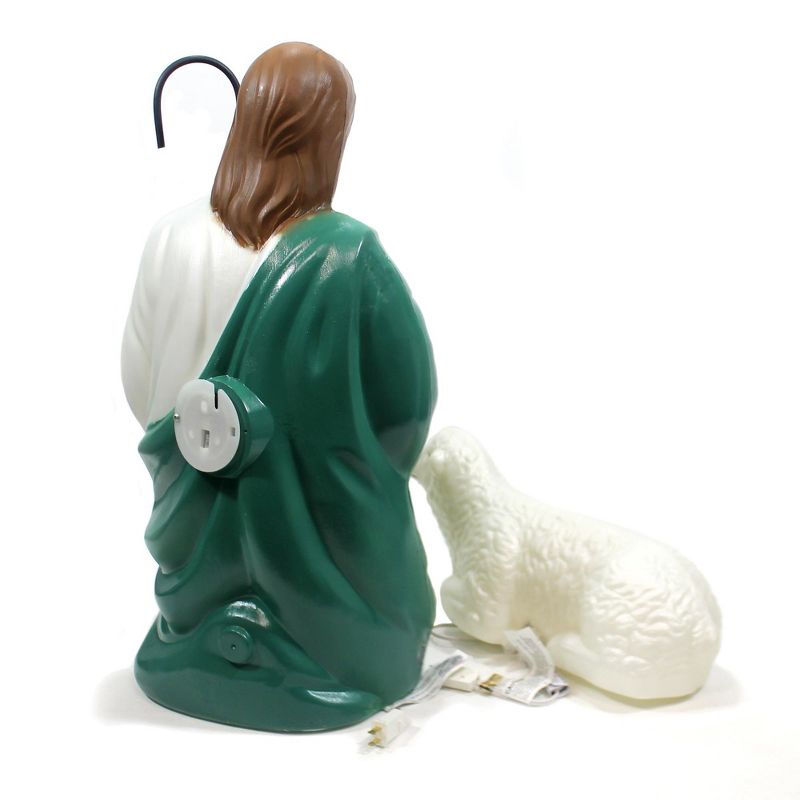 Christmas 27.0" Shepherd With Sheep Christmas  -  Novelty Sculpture Lights