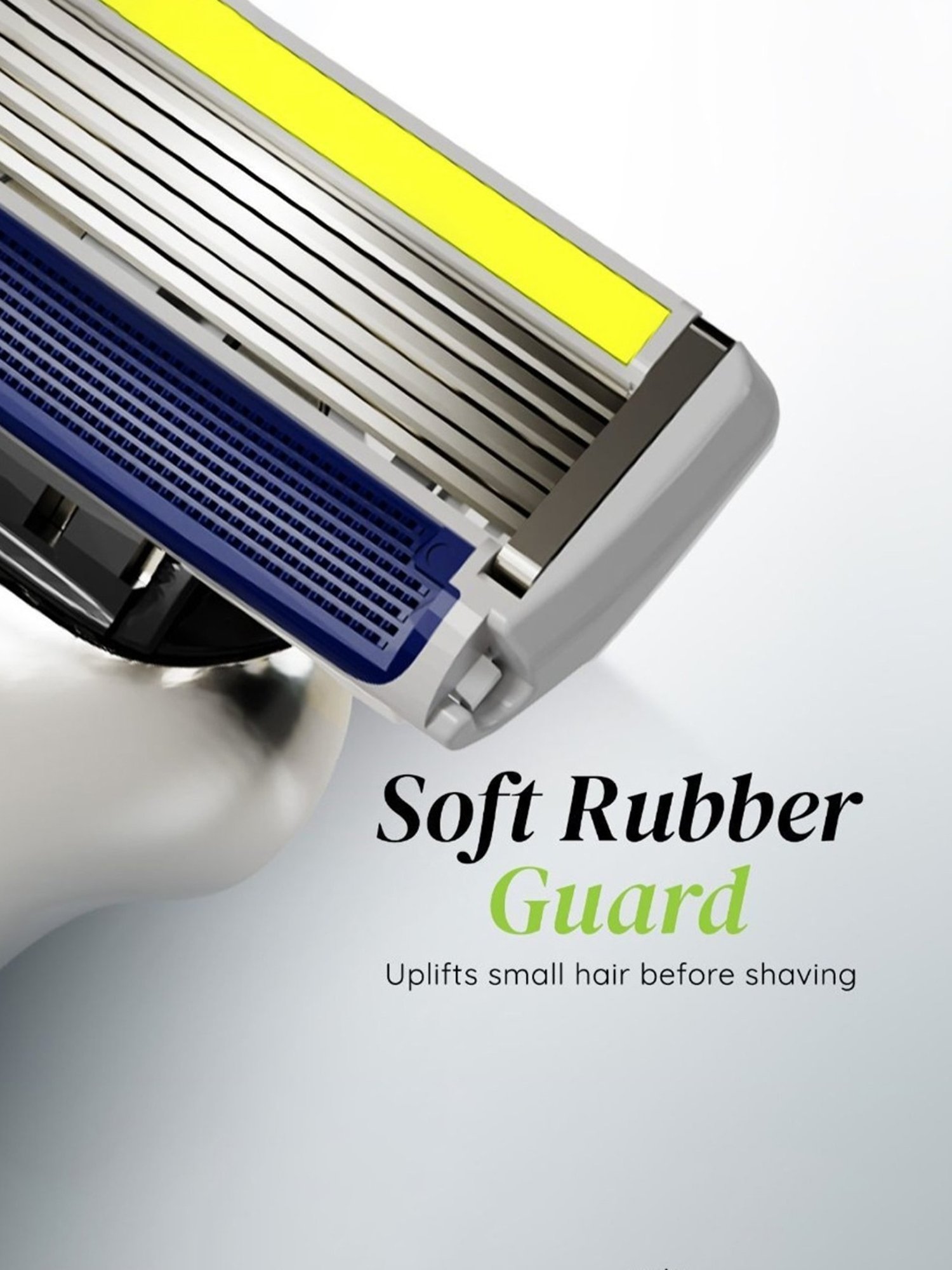 LetsShave Pro 6 Plus Face and Body Razor (Silver)