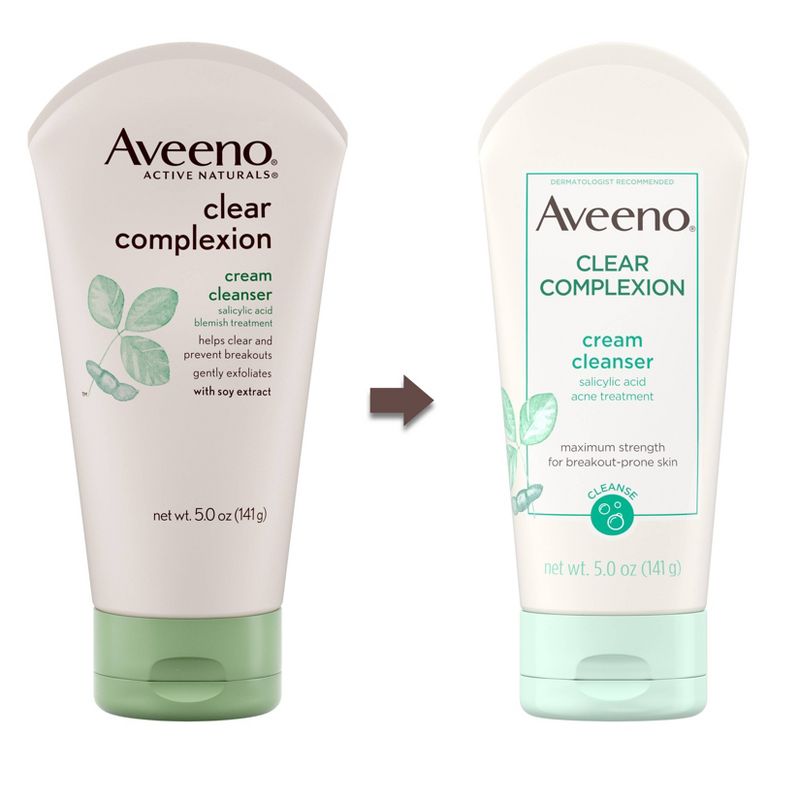 Aveeno Clear Complexion Cream Cleanser with Salicylic Acid - 5 fl oz