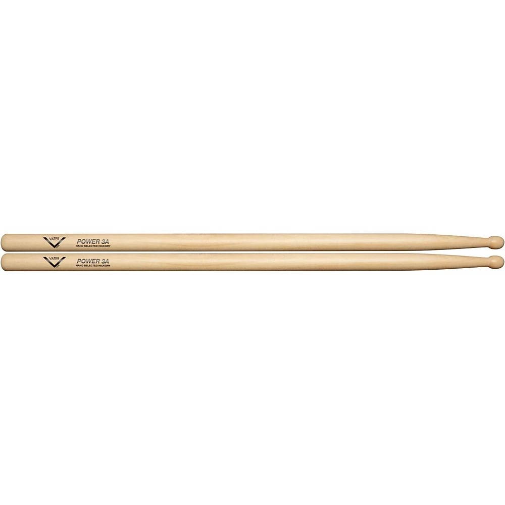 Vater Power 3A Hickory Wood Tip Drumsticks